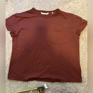 7 Diamonds Women's Burgundy Pocket Tee